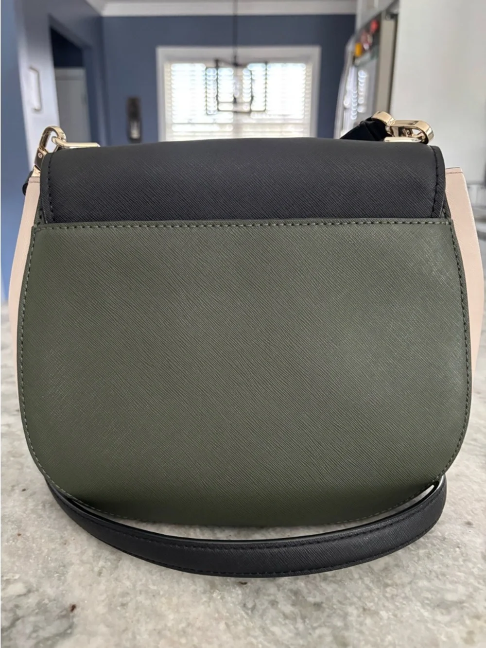 kate spade Black, Olive & Cream Colorblock Crossbody Bag